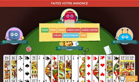 Jeu de tarot gratuit en ligne